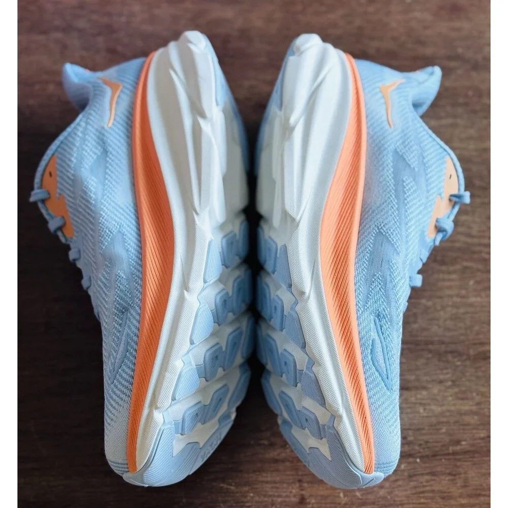 Women’s Size 10.5 HOKA Clifton 9 Airy Blue Ice Water 1127896-ABIW NWOB